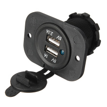 Double USB voiture allume-cigare prise séparateur chargeur adaptateur secteur prise 12V